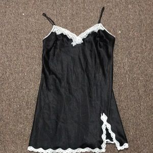 Victoria’s Secret black with white lace lingerie